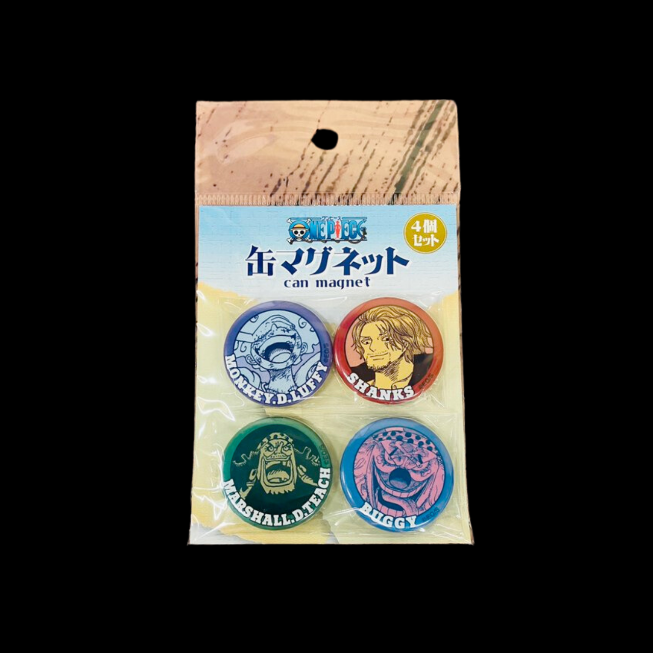 "ONE PIECE" tin magnet set of 4 - Four Emperors